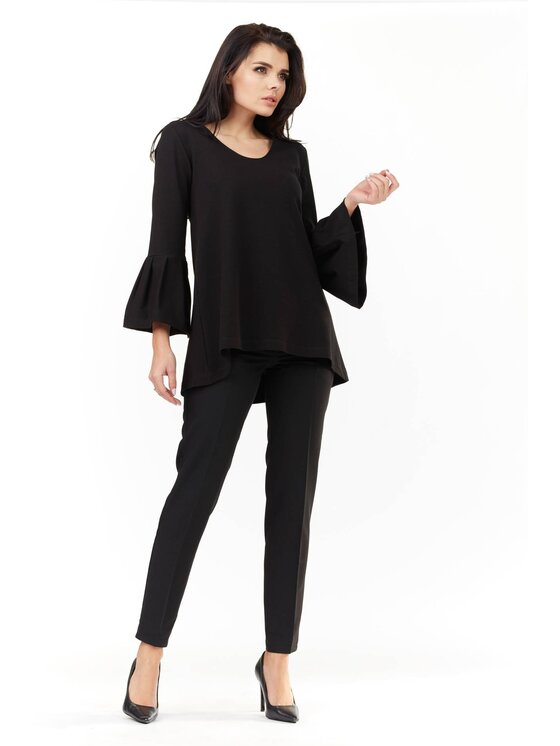 Infinite You Infinite You Bluzka M156 Czarny Basic Fit