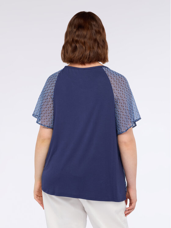 Fiorella Rubino Fiorella Rubino T-shirt G01IL008806N0Z4 Blu Regular Fit