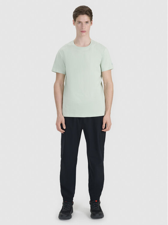 4F 4F T-Shirt A NEW ROAD AHEAD Turkusowy Regular Fit