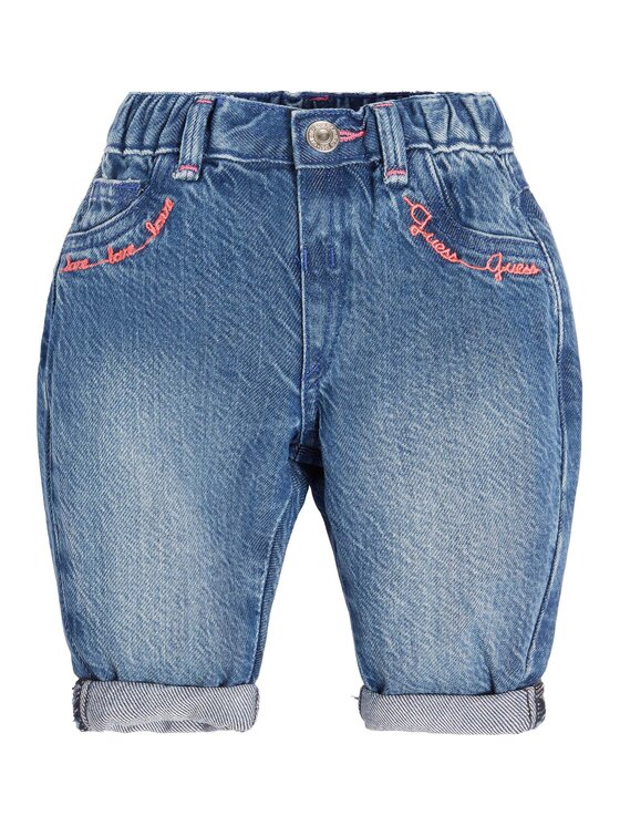 Guess Guess Džinsai K3GA01 D4MU2 Mėlyna Mom Fit