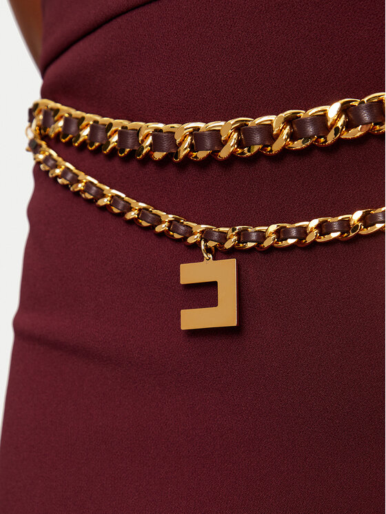 Elisabetta Franchi Elisabetta Franchi Minigonna GOT3646E3 Bordeaux Regular Fit