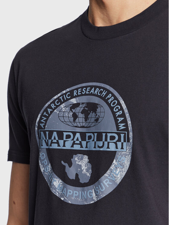 Napapijri Napapijri Тишърт S-Bollo NP0A4H9K Тъмносин Regular Fit