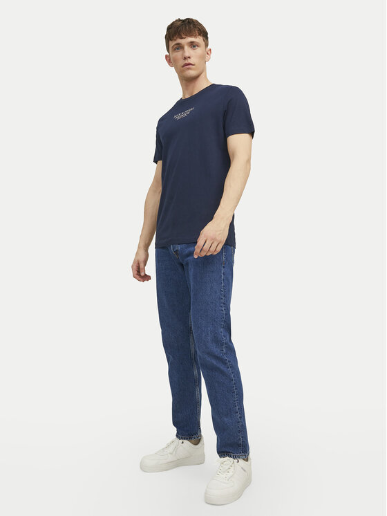 Jack & Jones Jack & Jones Тишърт Archie 12217167 Тъмносин Regular Fit