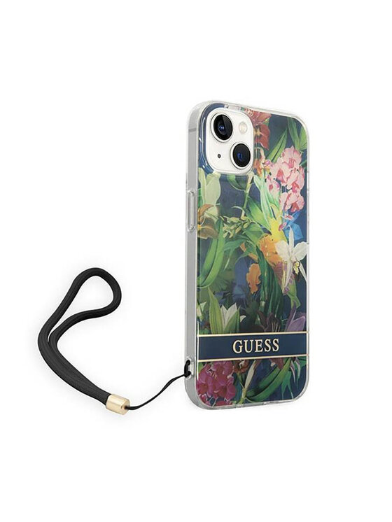 Guess Guess Etui na telefon Flower Cord Niebieski