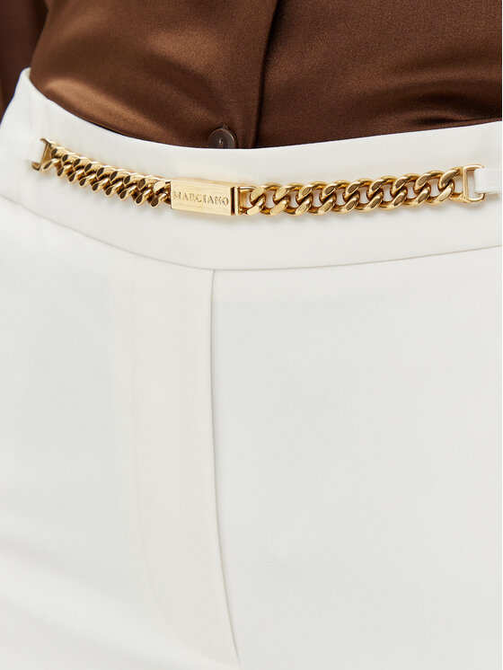 Marciano Guess Marciano Guess Hlače 5GGB17 7311A Bijela Regular Fit