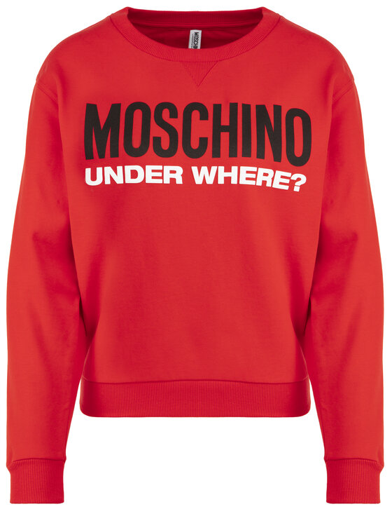 Moschino Underwear & Swim Bluza A1709 9029 Czerwony Regular Fit