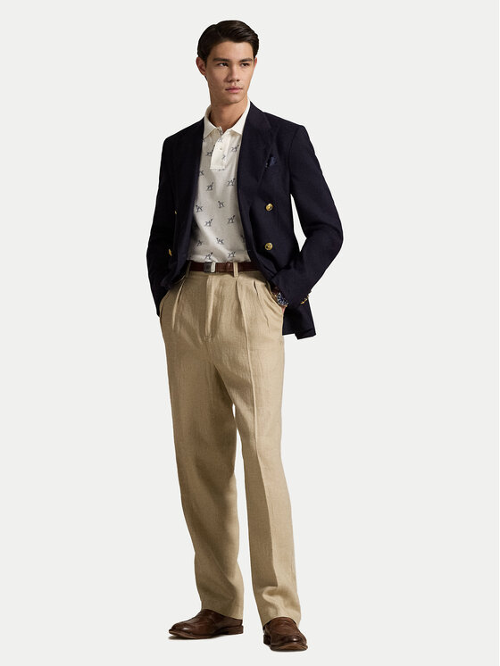 Polo Ralph Lauren Polo Ralph Lauren Polokošile 710974597001 Écru Custom Slim Fit