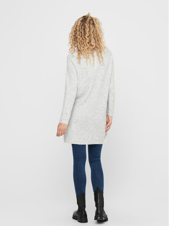 ONLY ONLY Kötött ruha 15196724 Szürke Regular Fit