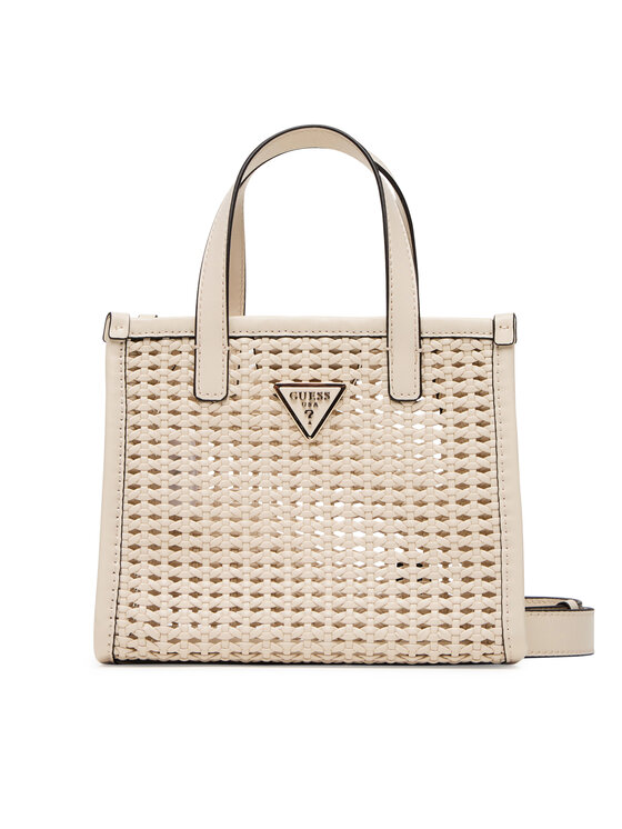 Guess Guess Geantă Brigitta Mini HWWZ72 06770 Écru