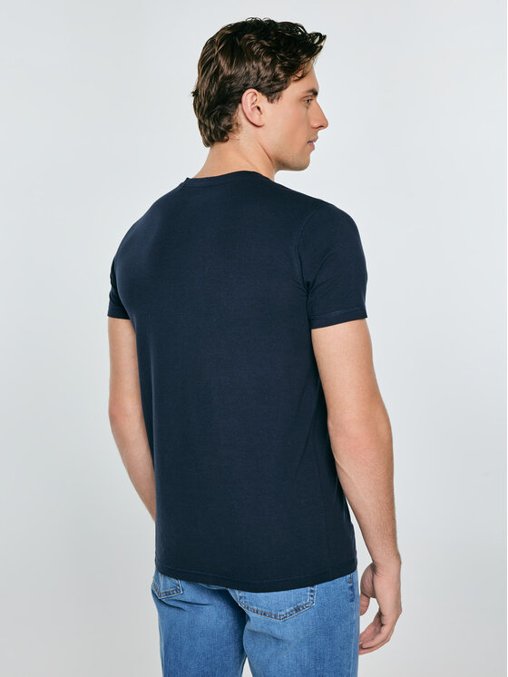BIG STAR BIG STAR Koszula SUPICLASSICOV Granatowy Slim Fit