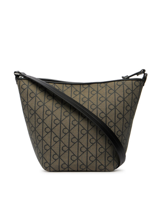 Calvin Klein Calvin Klein Handtasche Emblem Aop Jacquard Tote W/Pouch LV04F3535G Khakifarben