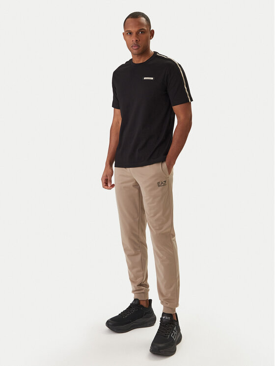 EA7 Emporio Armani EA7 Emporio Armani Tričko 7M001476 AF10375 Čierna Regular Fit