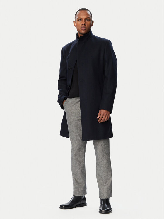 HUGO HUGO Вовняне пальто 50569223 Cиній Regular Fit