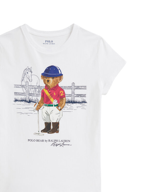 Polo Ralph Lauren Polo Ralph Lauren T-Shirt 313A96120001 Biały Regular Fit