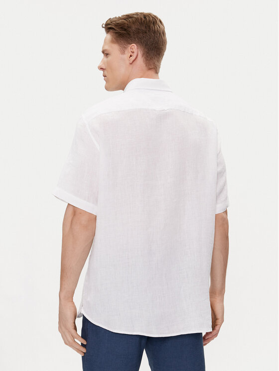 Tommy Hilfiger Tommy Hilfiger Πουκάμισο MW0MW35207 Λευκό Regular Fit