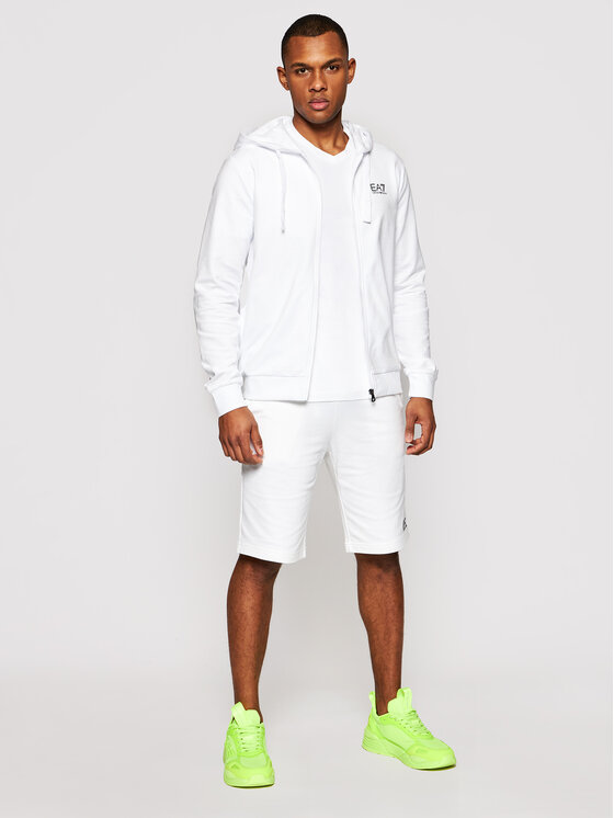 EA7 Emporio Armani EA7 Emporio Armani Pulóver 8NPM03 PJ05Z 1100 Fehér Regular Fit