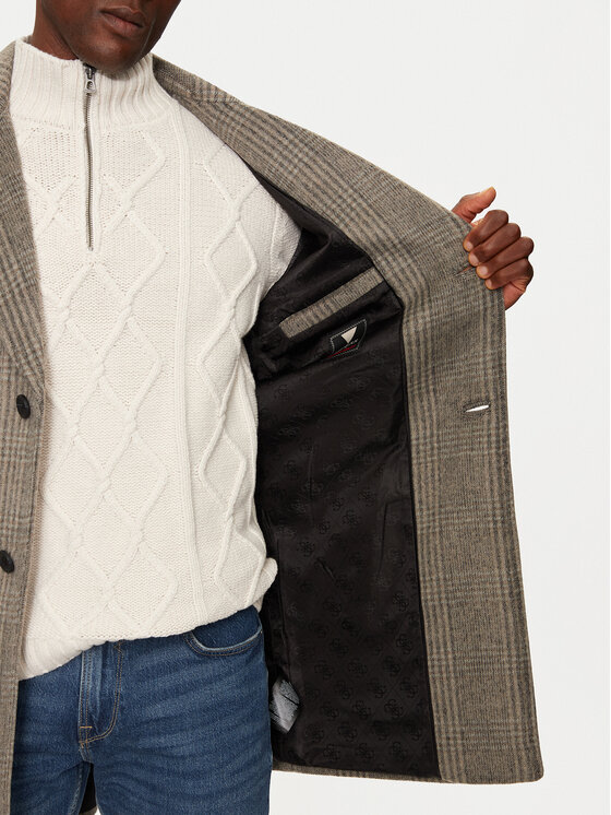 Guess Guess Вовняне пальто M4BL14 WGGF0 Бежевий Regular Fit