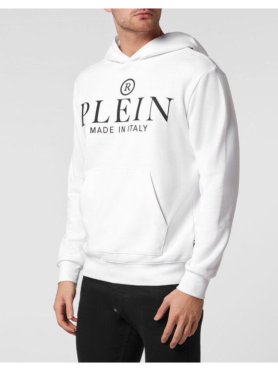 PHILIPP PLEIN PHILIPP PLEIN Mikina 205 Bílá Regular Fit