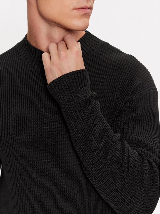 Calvin Klein Jeans Calvin Klein Jeans Rollkragenpullover Blown Up J30J324507 Schwarz Regular Fit