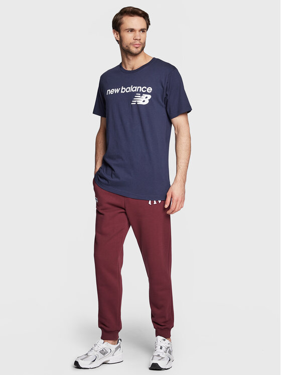 New Balance New Balance T-krekls Classic Core Logo MT03905 Tumši zils Athletic Fit