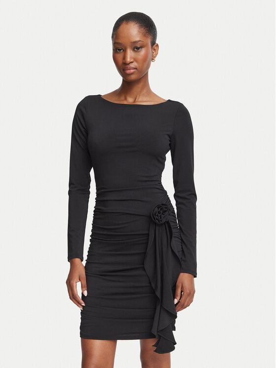Guess Guess Rochie cocktail W6BK19 K6104 Negru Slim Fit