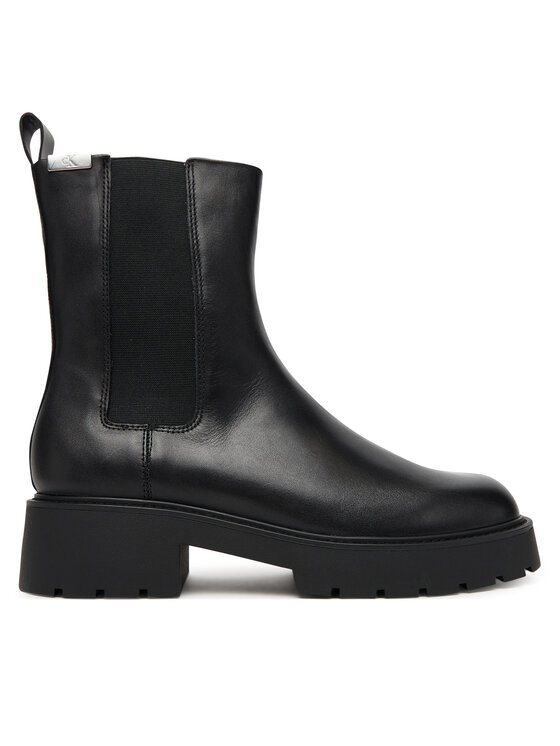 Ghete Jodhpur Calvin Klein Jeans Combat Mid Chelsea Boot Hw Lth YW0YW01869 Negru