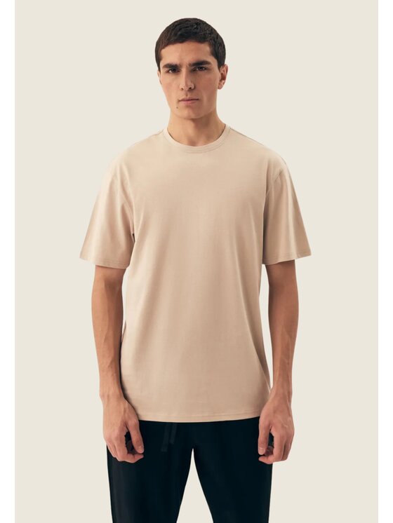 Henderson Henderson T-Shirt 43027 Beżowy Regular Fit