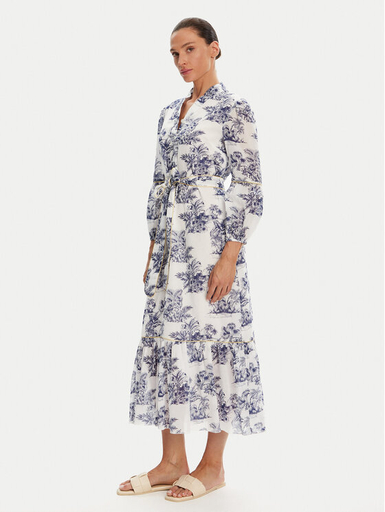 Iconique Iconique Ljetna haljina IC25-078 Bijela Relaxed Fit