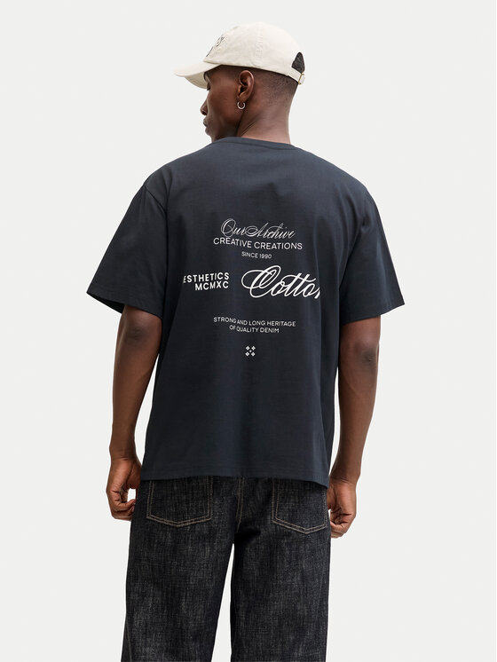 Jack & Jones Jack & Jones T-Shirt Roar 12288099 Czarny Regular Fit