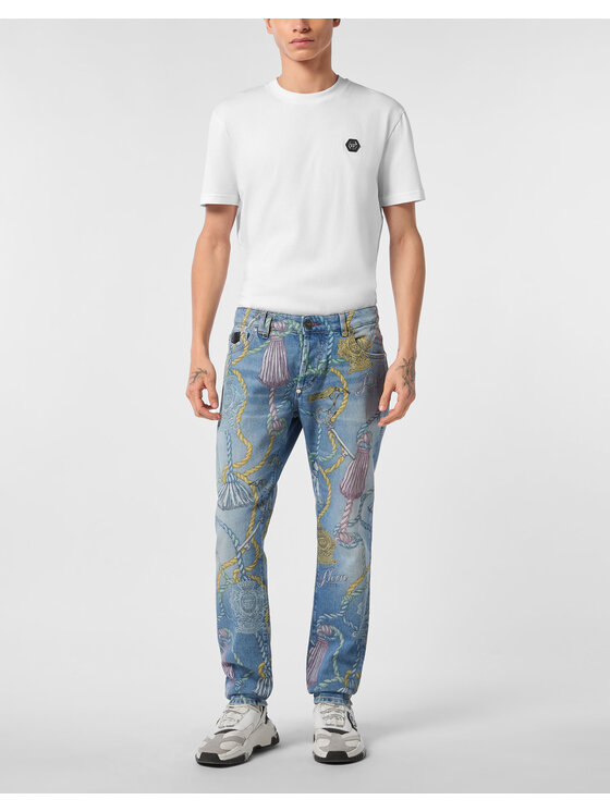 PHILIPP PLEIN PHILIPP PLEIN Jeansy 26885 Niebieski Straight Leg
