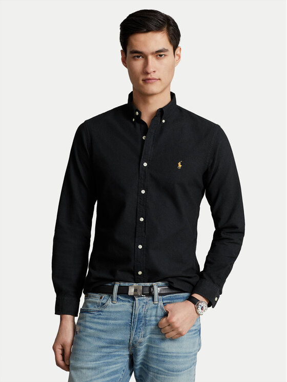 Polo Ralph Lauren Krekls 710767828001 Melns Slim Fit