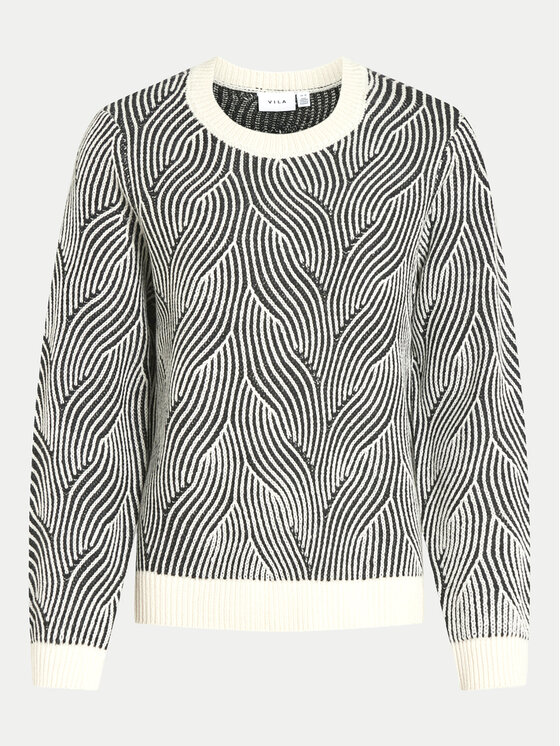 Vila Vila Sweter Doreen 14099775 Beżowy Regular Fit