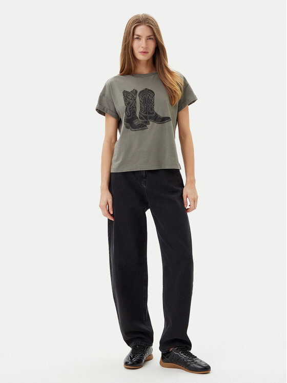 Noisy May Noisy May T-Shirt 27030135 Szary Regular Fit
