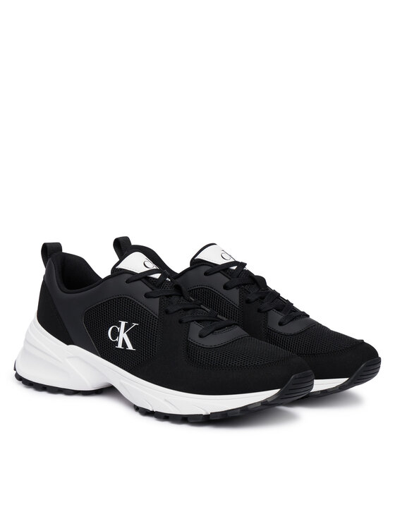 Calvin Klein Calvin Klein Sneakersy Hike Runner Lace Up Su Mesh HM0HM02448 Čierna