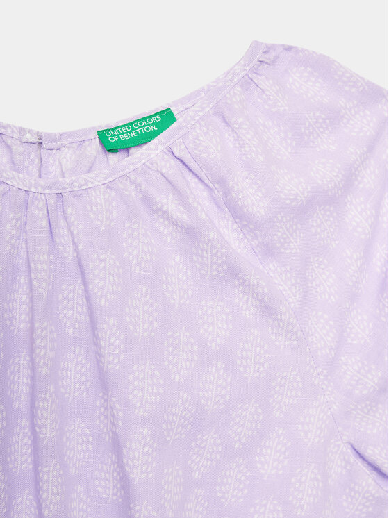 United Colors Of Benetton United Colors Of Benetton Haljina za svaki dan 4XTWCV019 Ljubičasta Regular Fit