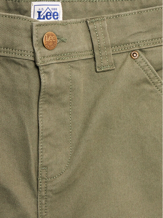 Lee Lee Hlače iz tkanine Carpenter LEE0019 Zelena Regular Fit