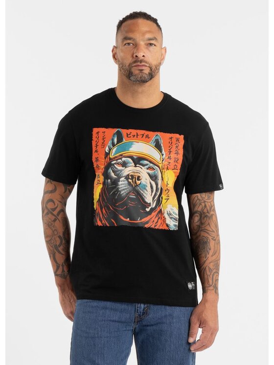 PITBULL PITBULL T-Shirt AUTOMATIC Czarny Regular Fit