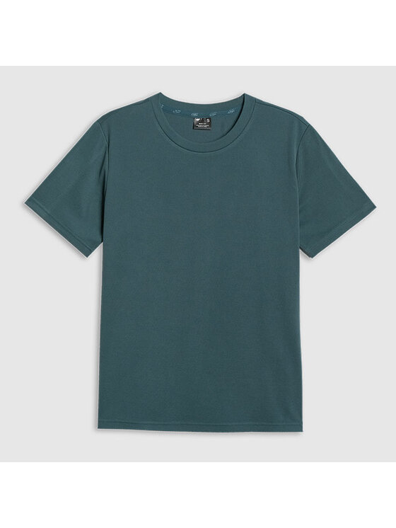 4F 4F T-shirt 4FRAW25TTSHF3282-46S Verde Regular Fit