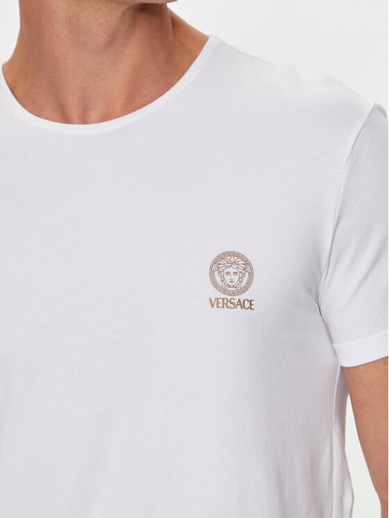 Versace Versace Set de tricouri﻿ AU10193 1A10011 Alb Slim Fit