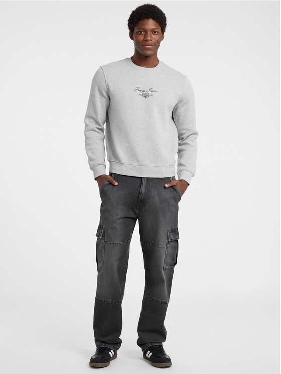 Guess Jeans Guess Jeans Džemperis 178645 Pilka Classic Fit