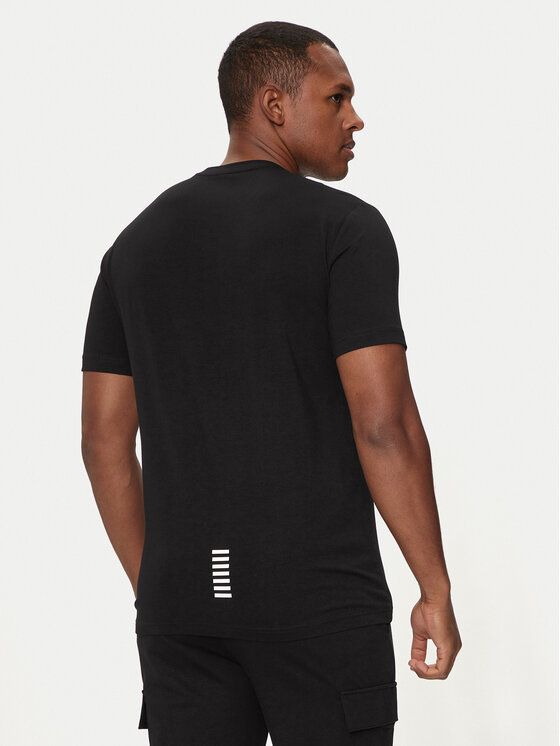 EA7 Emporio Armani EA7 Emporio Armani T-shirt 8NPT26 PJVQZ 1200 Crna Regular Fit