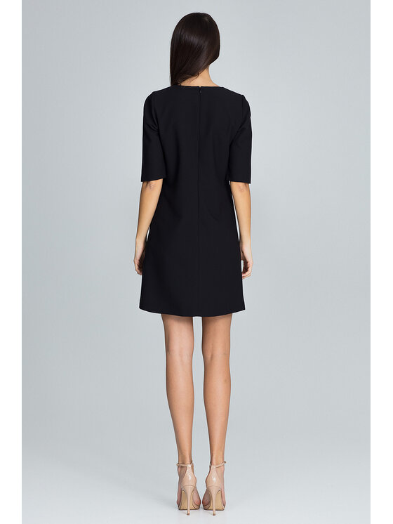 FIGL FIGL Φόρεμα M618 Μαύρο Regular Fit