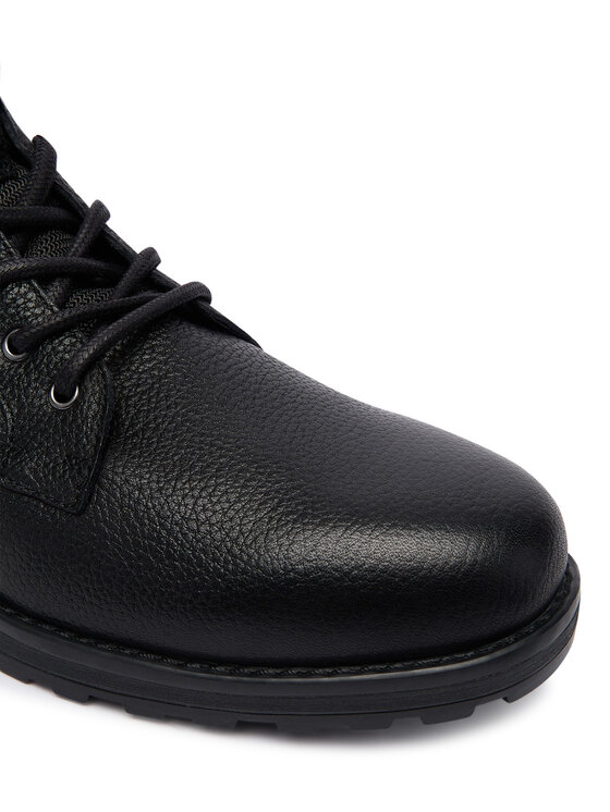 Tommy Hilfiger Tommy Hilfiger Šnurovacia obuv Corporate W FM0FM05606 Čierna
