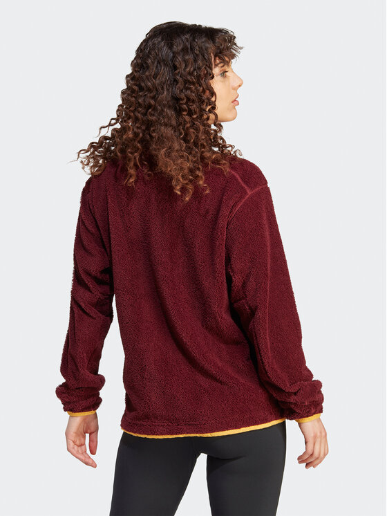 adidas adidas Флісовий реглан Terrex XPLORIC High-Pile-Fleece IN3105 Бордовий Regular Fit