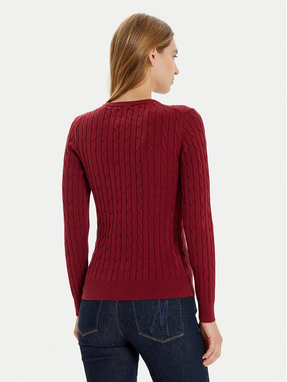 Gant Gant Kardigán 4800103 Piros Slim Fit