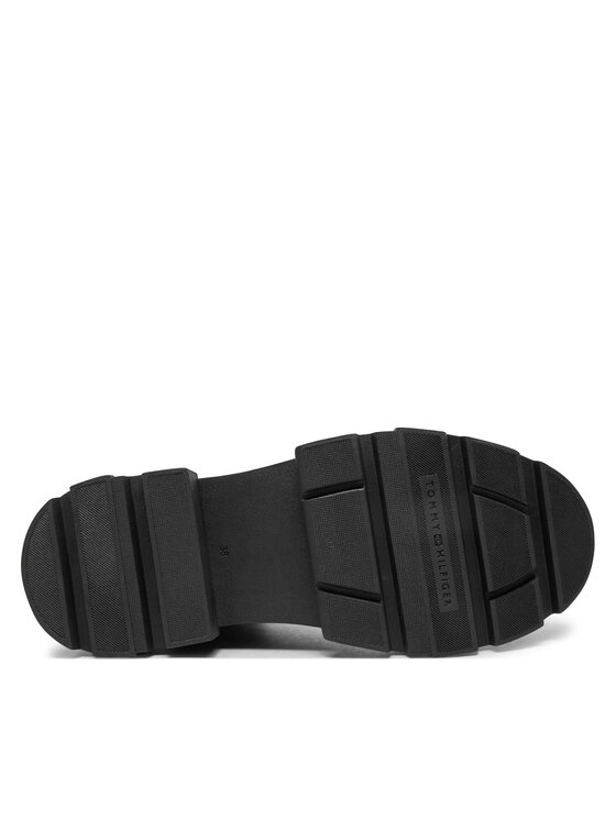 Tommy Hilfiger Tommy Hilfiger Kotníková obuv s elastickým prvkem Combat FW0FW08089 Černá