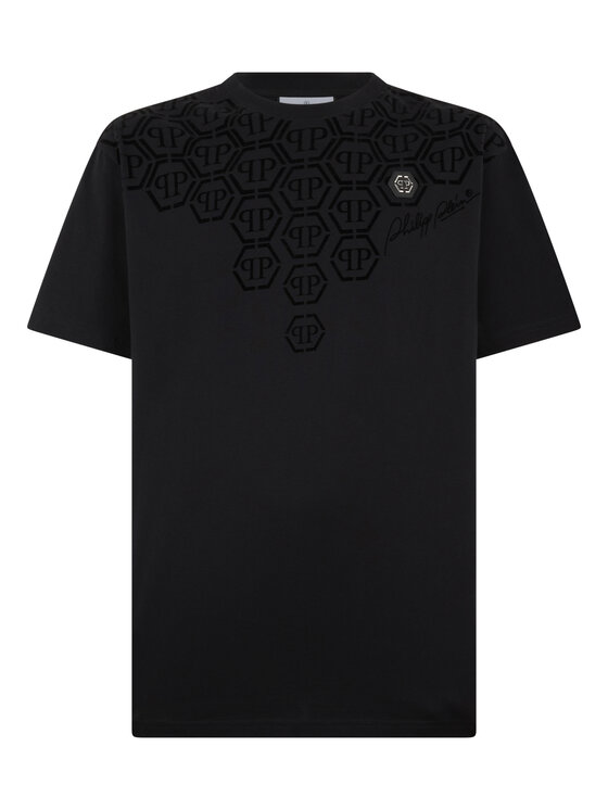 PHILIPP PLEIN PHILIPP PLEIN T-Shirt 29719 Czarny Regular Fit