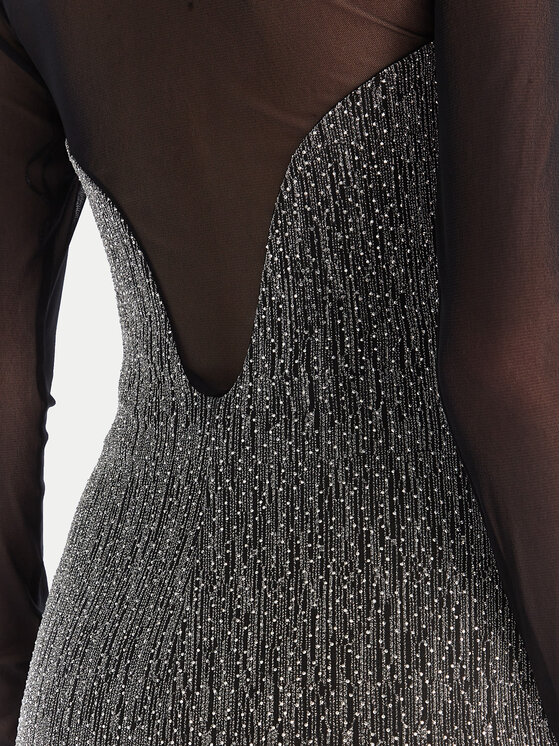 Simona Corsellini Simona Corsellini Coctailkleid A25CEAB10601 Schwarz Slim Fit