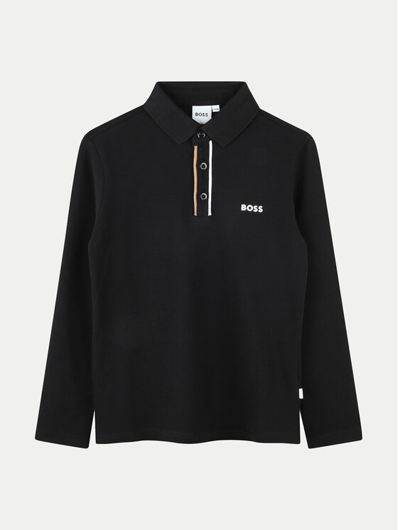 Boss Polo J51175 D Melns Regular Fit