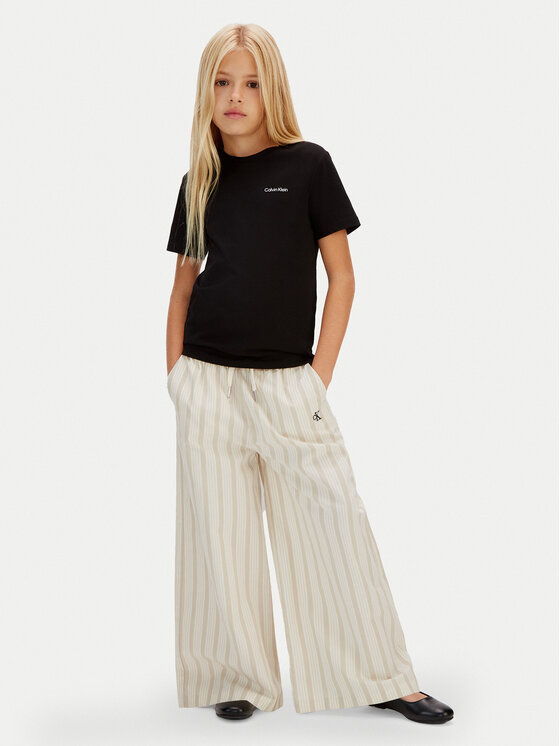 Calvin Klein Jeans Calvin Klein Jeans Tričko IU0IU00683 Čierna Regular Fit